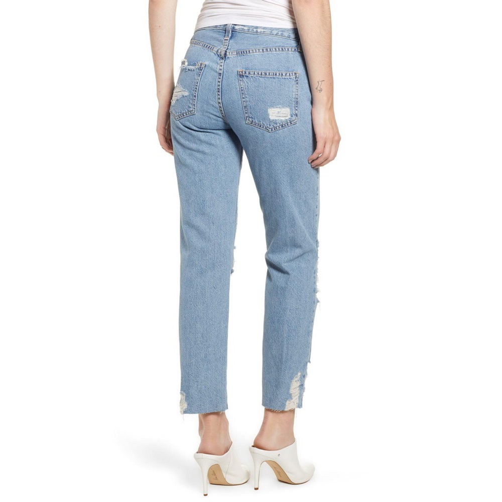 Current/Elliot Ripped Original Straight Leg Jeans - Picture 3 of 7